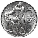 5 zł pięć złotych z Rybakiem 1974 Rybak