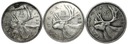 LOT 25 Centów Cents 1955, 1965, 1968 Kanada