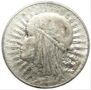 5 zł złotych 1933 Głowa kobiety Polonia SREBRO