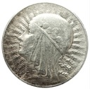 5 zł złotych 1933 Głowa kobiety Polonia SREBRO