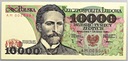 1988 10000 zł złotych Wyspiański, seria AM