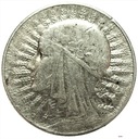 5 zł złotych 1933 Głowa kobiety Polonia SREBRO