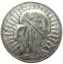10 zł złotych 1932 Głowa kobiety Polonia SREBRO