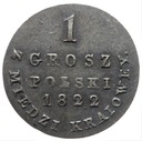 1 gr grosz polski z miedzi krajowej 1822
