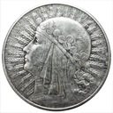 10 zł złotych 1932 Głowa kobiety Polonia SREBRO