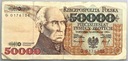 1993 50000 zł złotych Staszic seria G