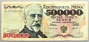 1993 500000 zł złotych Sienkiewicz seria N