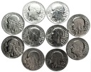 LOT 10 x 2 zł Głowa kobiety INWESTYCJA SREBRO