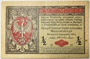 1917 1/2 marki polskiej seria B Generał
