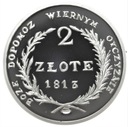 Dwa 2 złote z 1813 Moneta w oblężeniu Zamościa