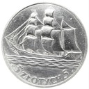 5 zł złotych 1936 Żaglowiec Żaglówka Statek