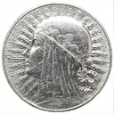 5 zł złotych 1933 Głowa kobiety Polonia SREBRO
