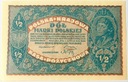 1920 1/2 Pół Marki Polskiej