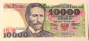 1988 10000 zł złotych Wyspiański, seria DT