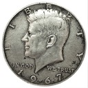 USA 1/2 Dolara Half Dollar 1967 Kennedy SREBRO