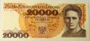 1989 20000 20.000 zł złotych Skłodowska seria AM