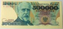 1990 500000 zł złotych Sienkiewicz seria K