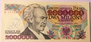 1992 2000000 zł złotych Paderewski seria B