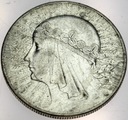 10 zł złotych 1933 Głowa kobiety Polonia SREBRO