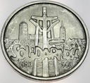 100000 zł złotych 1990 Solidarność TYP B SREBRO