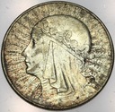 10 zł złotych 1933 Głowa kobiety Polonia SREBRO