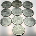 LOT 10 x 200 zł 1974 XXX lat PRL INWESTYCJA SREBRO