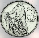 5 zł pięć złotych z Rybakiem 1974 Rybak
