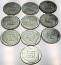 LOT 10 x 200 zł 1974 XXX lat PRL INWESTYCJA SREBRO