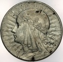 5 zł złotych 1934 Głowa kobiety Polonia SREBRO