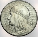 10 zł złotych 1932 Głowa kobiety Polonia SREBRO (1