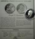 USA 1 dolar One Dollar 1971 Eisenhower SREBRO