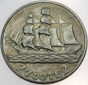 2 złote 1936 Żaglowiec Żaglówka Statek SREBRO