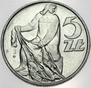 5 zł pięć złotych z Rybakiem 1974 Rybak