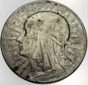 5 zł złotych 1933 Głowa kobiety Polonia SREBRO