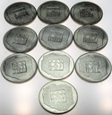 LOT 10 x 200 zł 1974 XXX lat PRL INWESTYCJA SREBRO