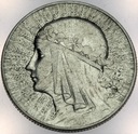 5 zł złotych 1934 Głowa kobiety Polonia SREBRO