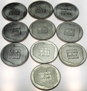 LOT 10 x 200 zł 1974 XXX lat PRL INWESTYCJA SREBRO