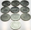 LOT 10 x 200 zł 1974 XXX lat PRL INWESTYCJA SREBRO