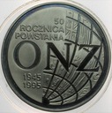 20 zł złotych 1995 ONZ 50 rocznica powstania