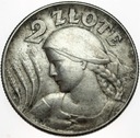 2 zł złote 1925 Kobieta i kłosy żniwiarka ŁADNA