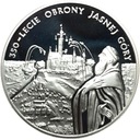 20 zł złotych 2005 Jasna Góra 350-l Obrony