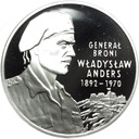 10 zł złotych 2002 Generał Władysław Anders