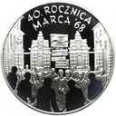 10 zł złotych 2008 40 rocznica marca '68