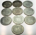LOT 10 x 200 zł 1974 XXX lat PRL INWESTYCJA SREBRO