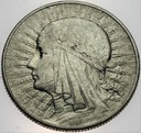 5 zł złotych 1933 Głowa kobiety Polonia SREBRO