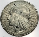 10 zł złotych 1932 Głowa kobiety Polonia SREBRO