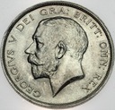 Wielka Brytania 1/2 korony 1914 SREBRO