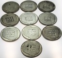LOT 10 x 200 zł 1974 XXX lat PRL INWESTYCJA SREBRO