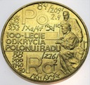 2 zł złote 1998 Skłodowska Polon i rad