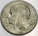 5 zł złotych 1932 Głowa kobiety Polonia SREBRO